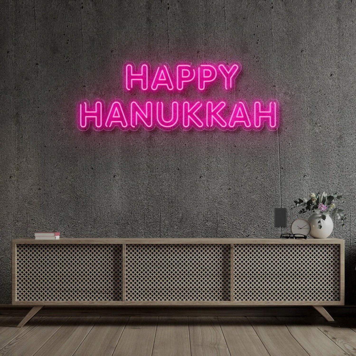 Happy Hanukkah Neon Sign | Shineneon