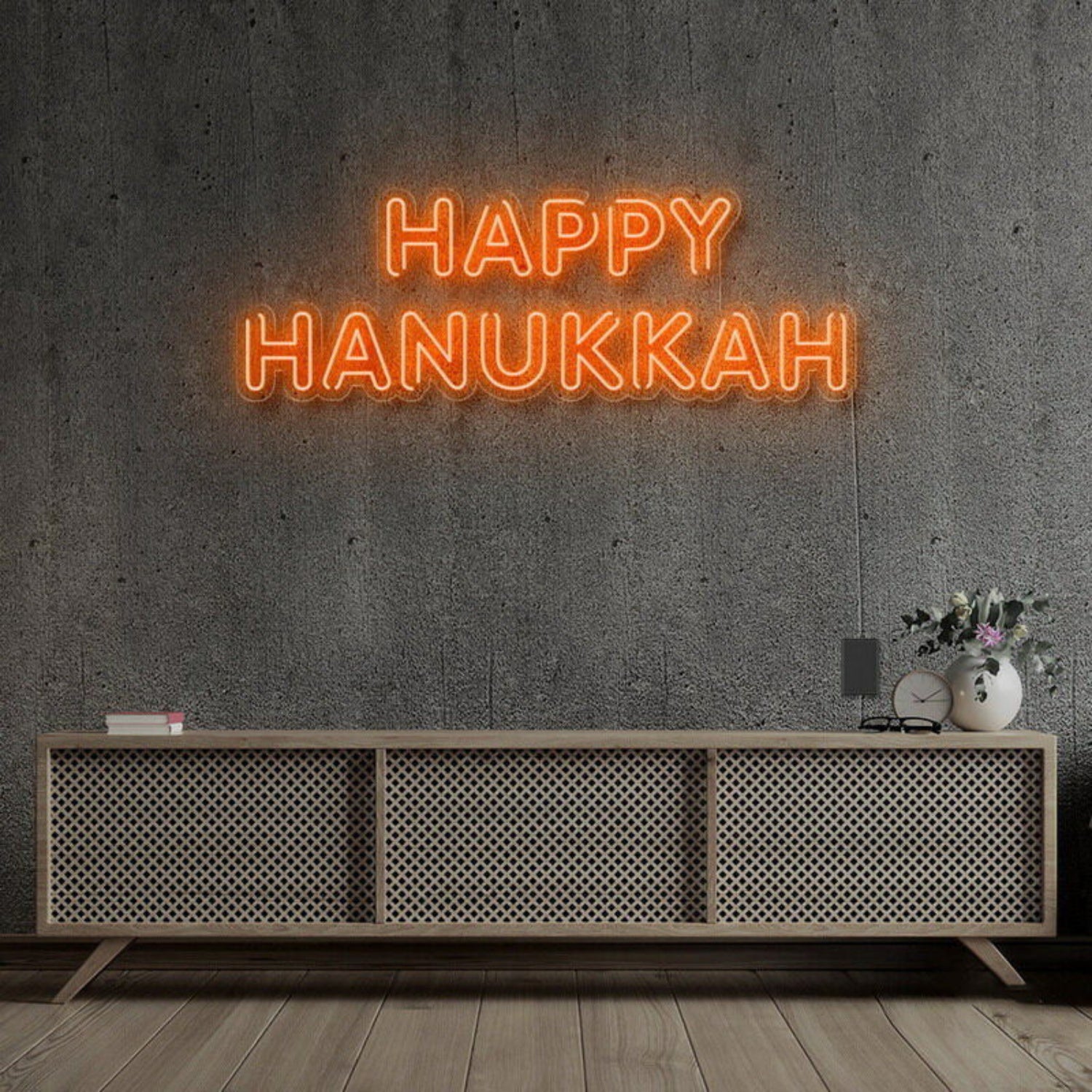 Happy Hanukkah Neon Sign | Shineneon