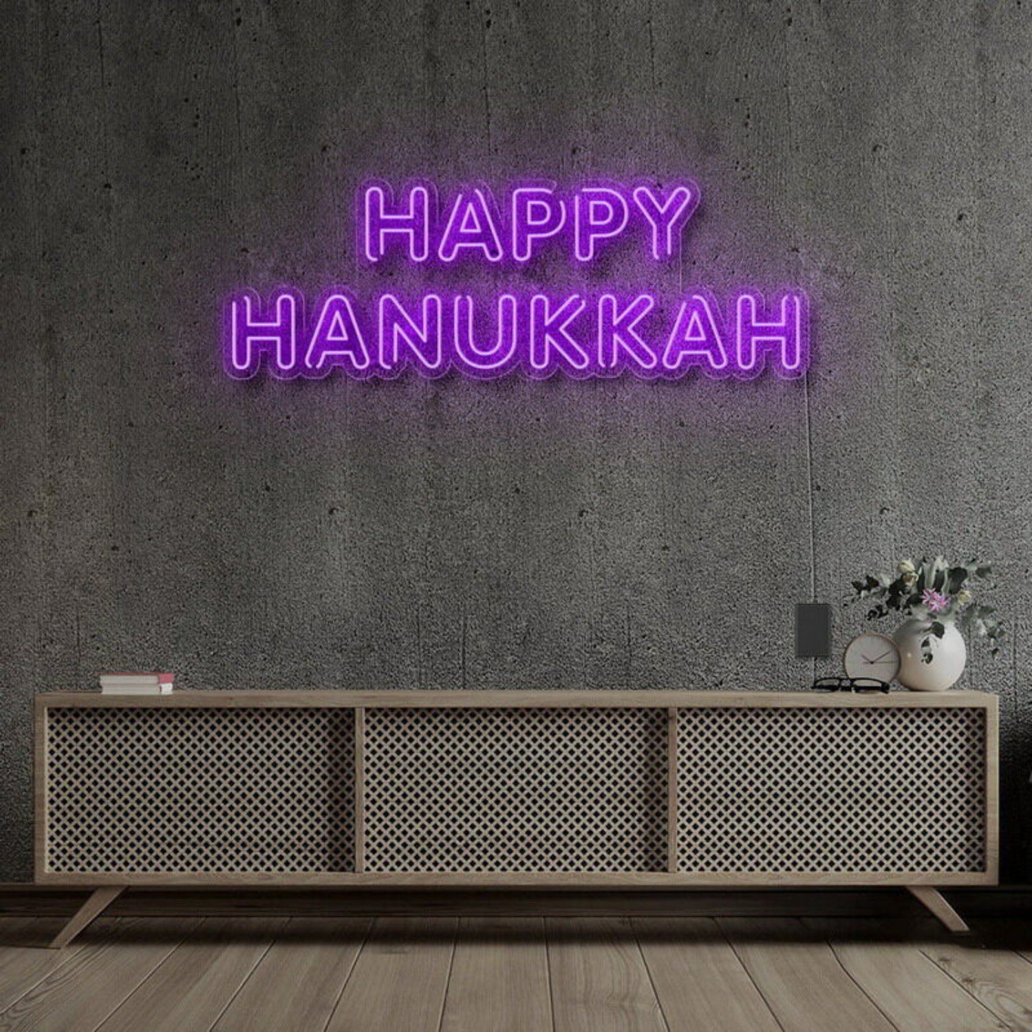 Happy Hanukkah Neon Sign | Shineneon
