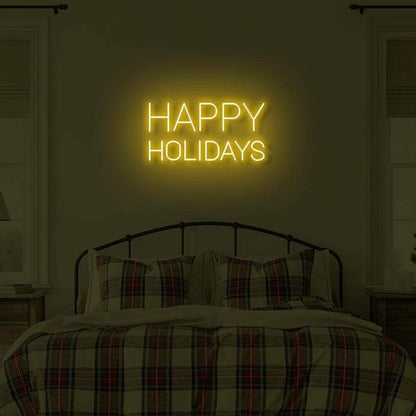 Happy Holidays Led Illuminated Sign | Shineneon
