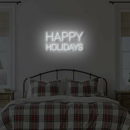 Happy Holidays Led Illuminated Sign | Shineneon