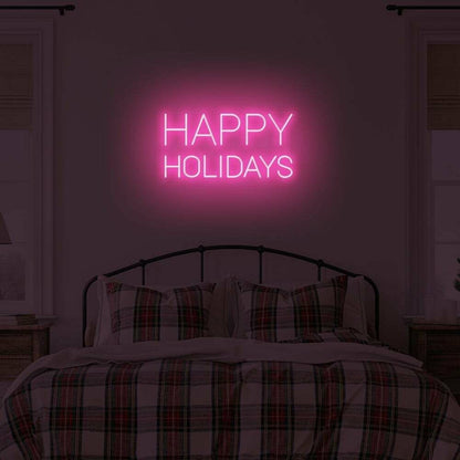Happy Holidays Led Illuminated Sign | Shineneon