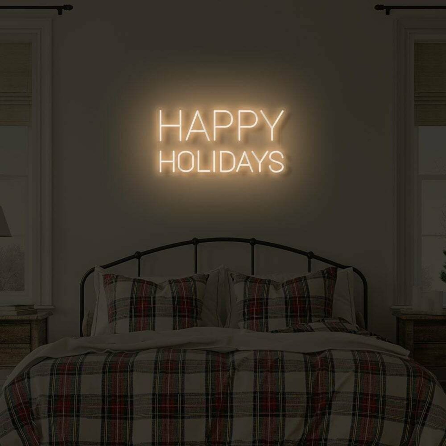 Happy Holidays Led Illuminated Sign | Shineneon