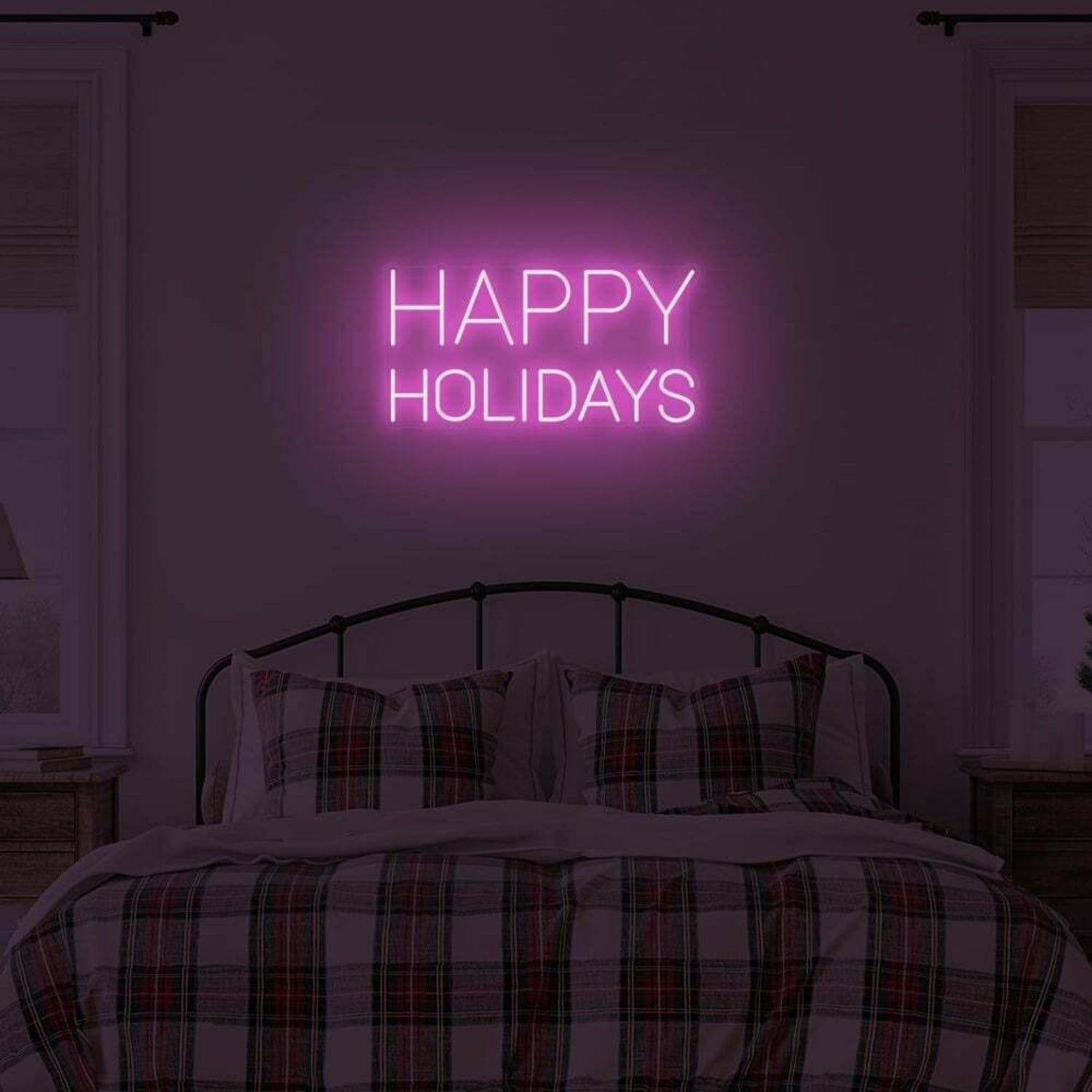 Happy Holidays Led Illuminated Sign | Shineneon