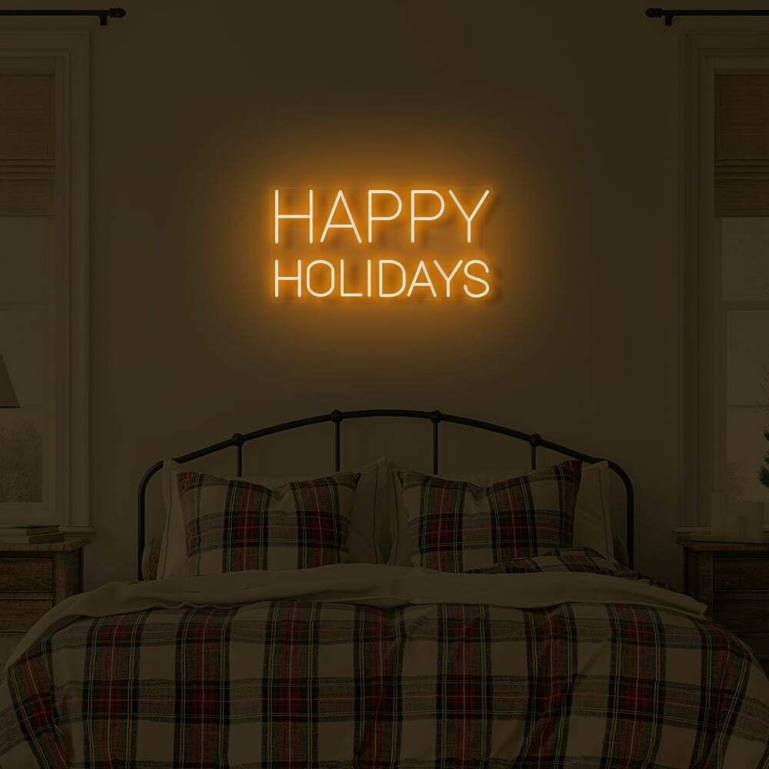 Happy Holidays Led Illuminated Sign | Shineneon