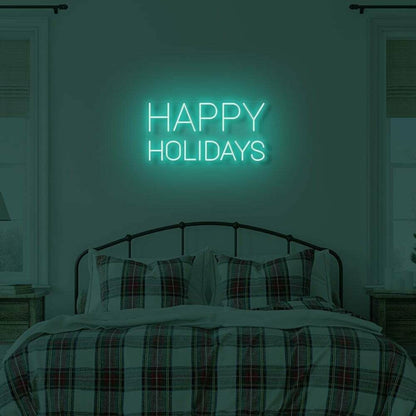 Happy Holidays Led Illuminated Sign | Shineneon