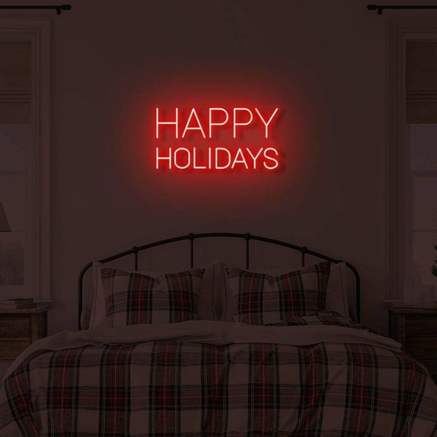 Happy Holidays Led Illuminated Sign | Shineneon
