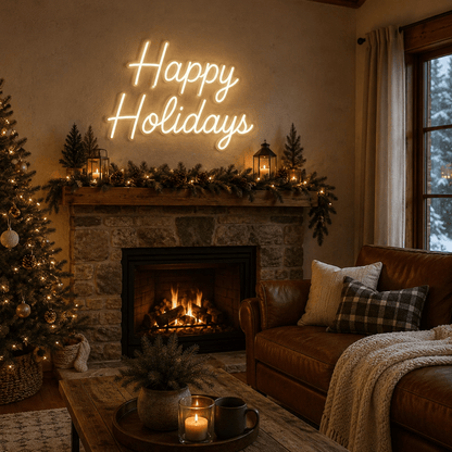 Happy Holidays LED Neon Sign Wall Neon Sign - Shineneon