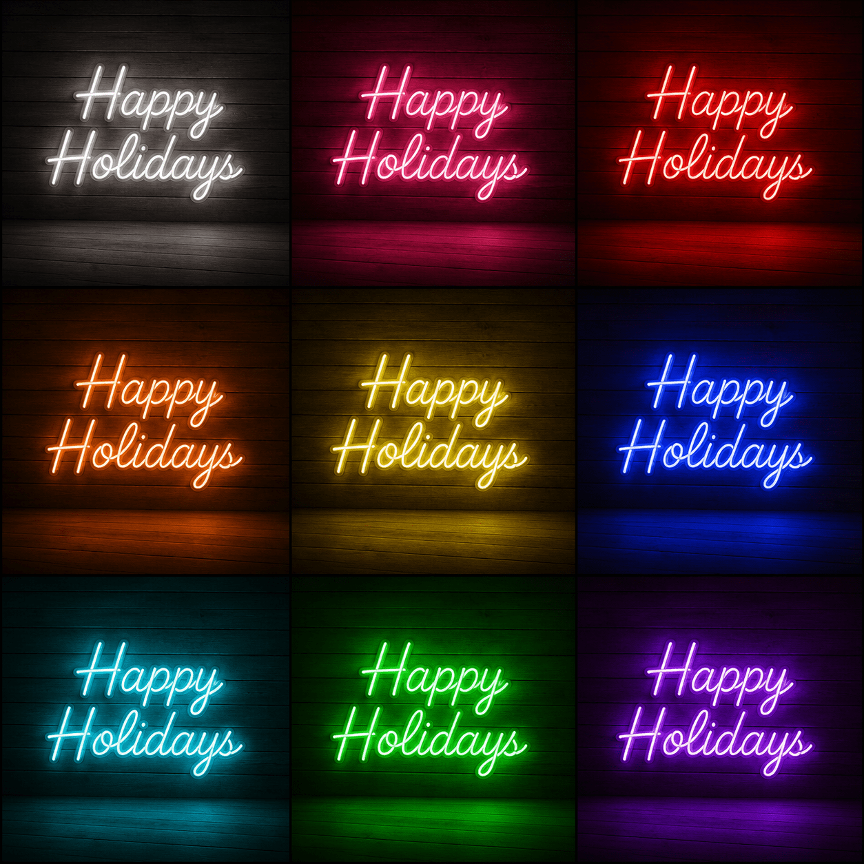 Happy Holidays LED Neon Sign Wall Neon Sign - Shineneon