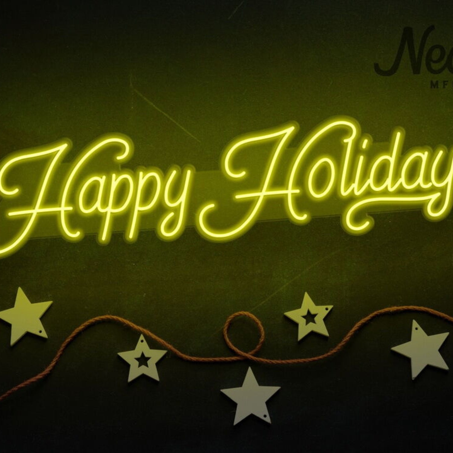 Happy Holidays Neon Sign For Festive And Celebratory Spaces | Shineneon