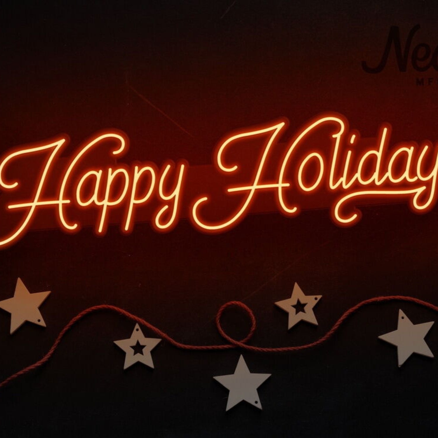 Happy Holidays Neon Sign For Festive And Celebratory Spaces | Shineneon