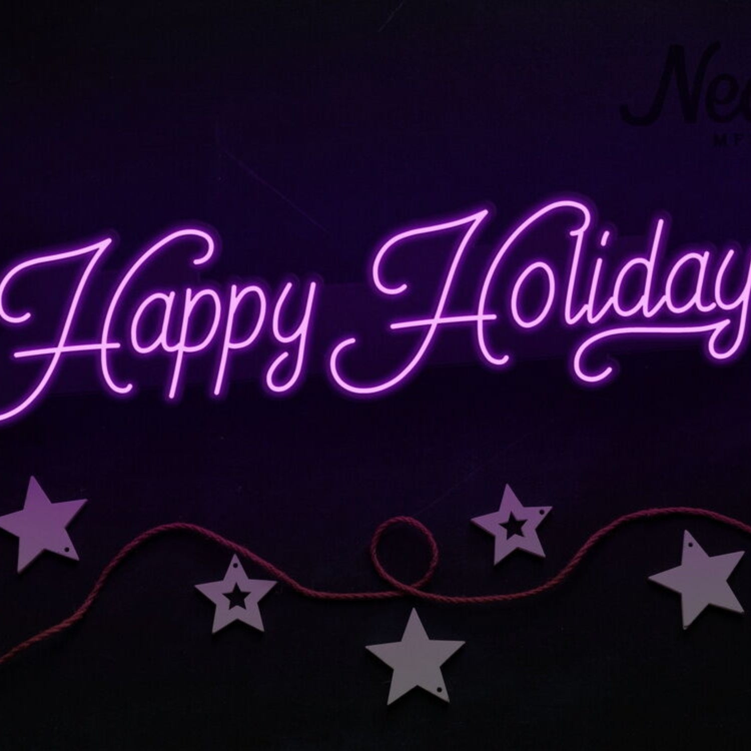 Happy Holidays Neon Sign For Festive And Celebratory Spaces | Shineneon