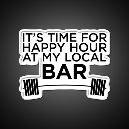 Happy Hour At My Local Bar Gym Fitness Led Neon Sign Rgb Color