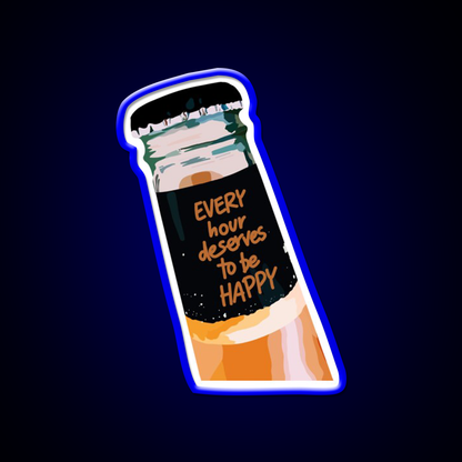 Happy Hour Beer Bar Decor Led Neon Sign Rgb Color - LED neon sign view 5