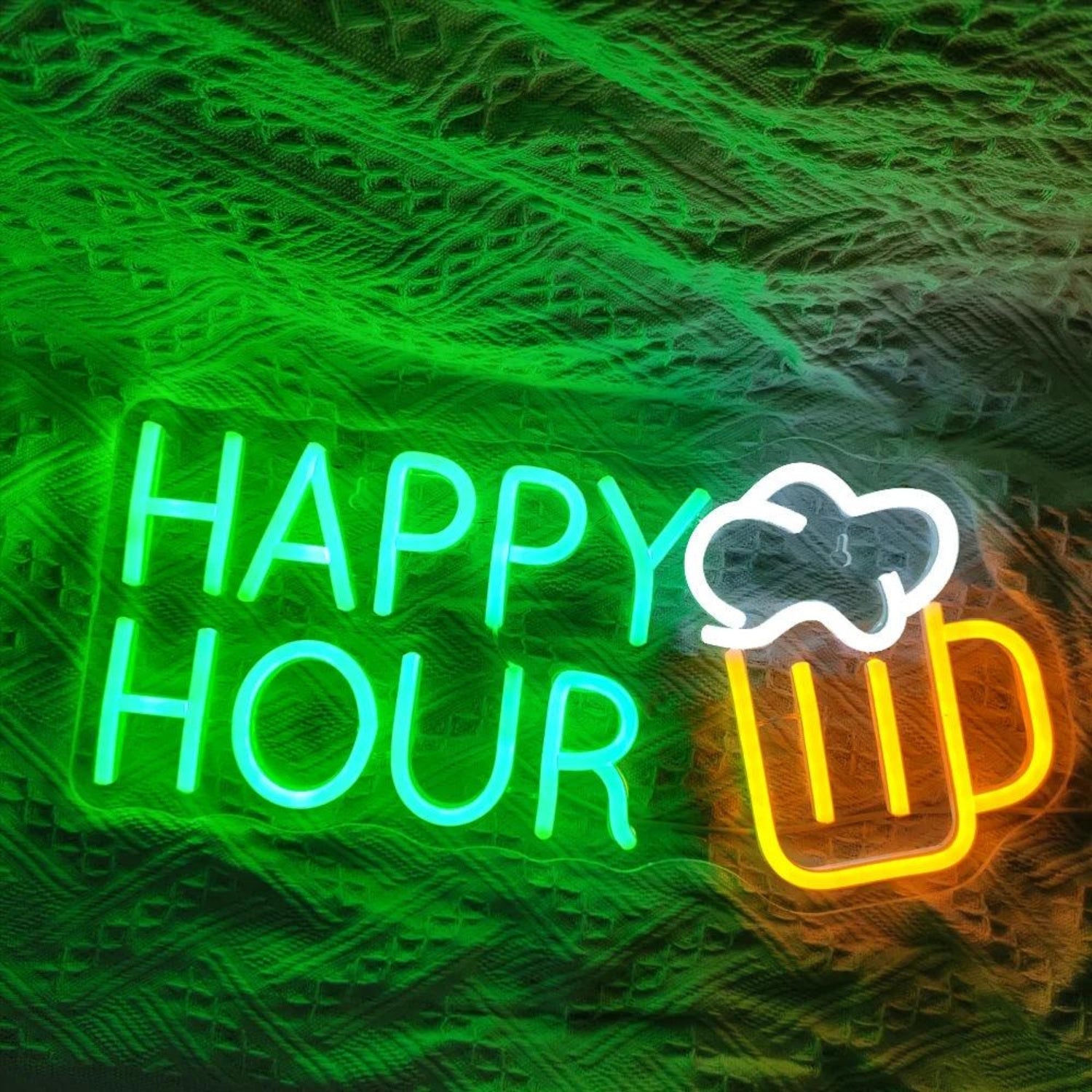 Happy Hour Beer Mug Led Neon Sign Bar Party Decor - Shineneon
