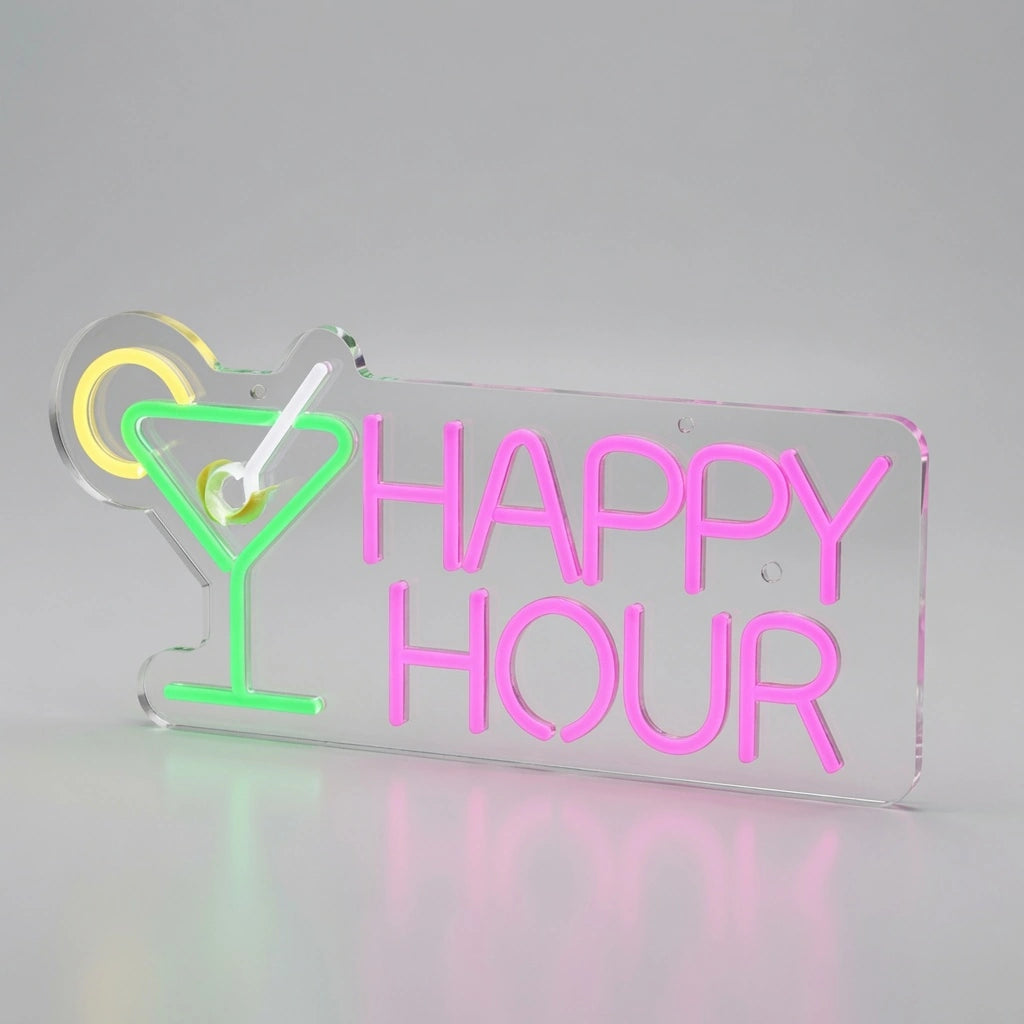 Happy Hour Business LED Neon Sign Wall Decor - 01 Original Product Image