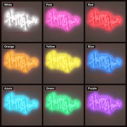 Happy Hour Hanging LED Neon Sign - Shineneon