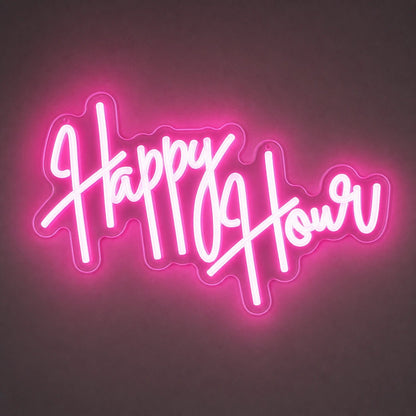 Happy Hour Hanging LED Neon Sign Man Cave Neon Sign - Shineneon