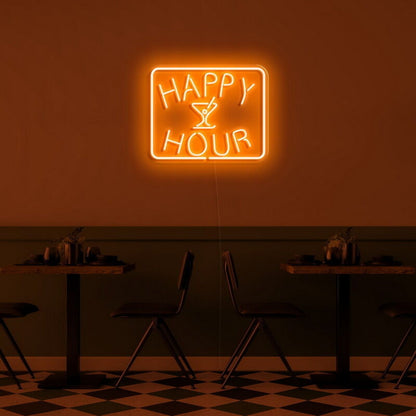 Happy Hour Led Neon Sign For Bars And Social Spaces | Shineneon