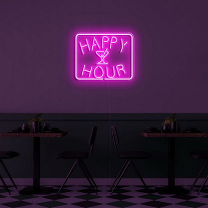 Happy Hour Led Neon Sign For Bars And Social Spaces | Shineneon