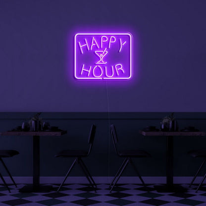 Happy Hour Led Neon Sign For Bars And Social Spaces | Shineneon