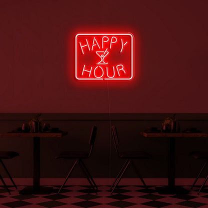 Happy Hour Led Neon Sign For Bars And Social Spaces | Shineneon