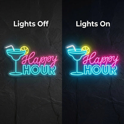 Happy Hour LED Neon Sign Home Decor - Shineneon