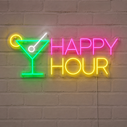 Happy Hour LED Neon Sign LED Neon Sign main product image