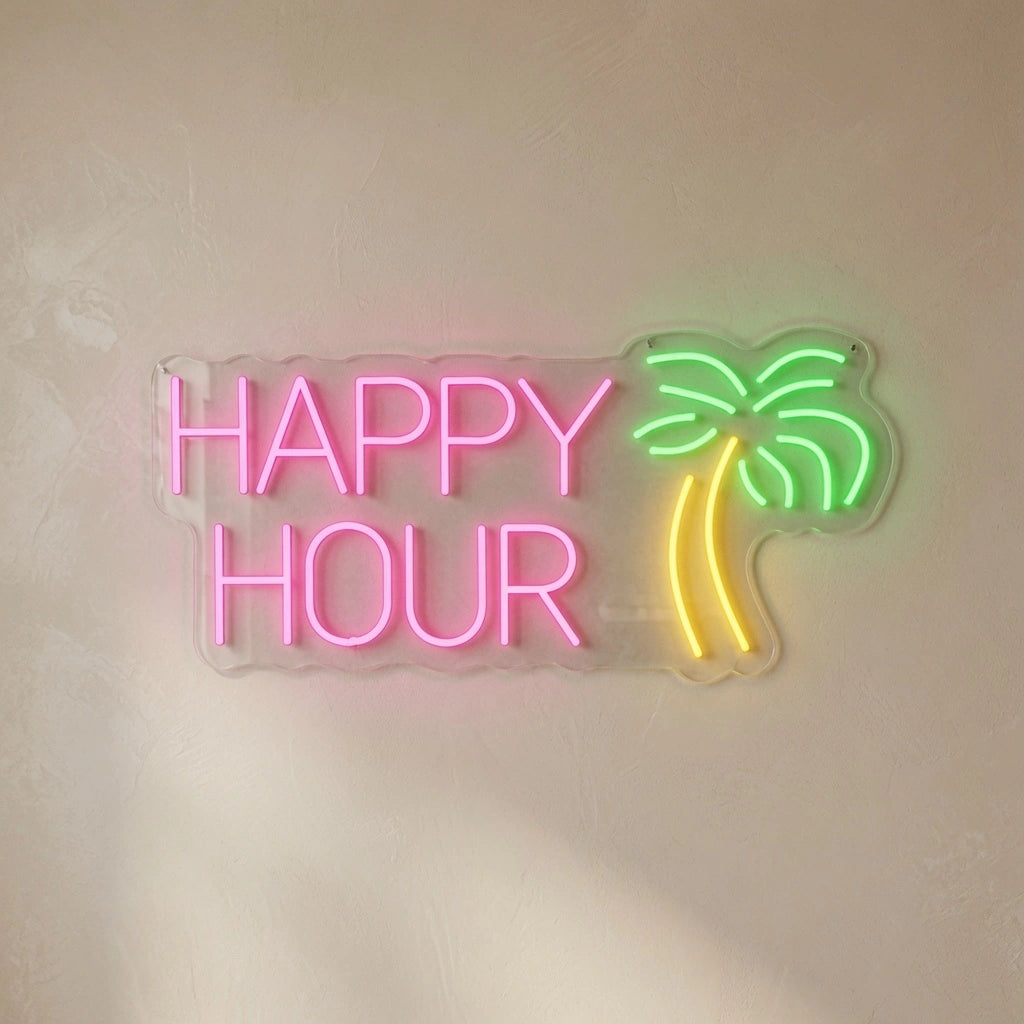 Happy Hour LED Neon Sign Wall Neon Sign - 04 Size Image