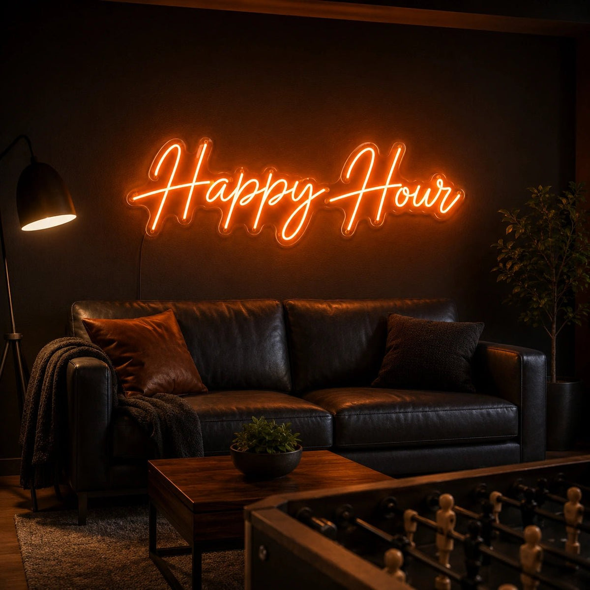 Happy Hour Man Cave LED Neon Sign - Shineneon