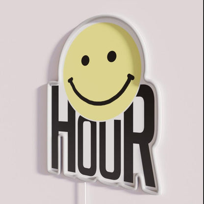 Happy Hour Rgb Led Neon Sign Restaurant Wall Art - Shineneon