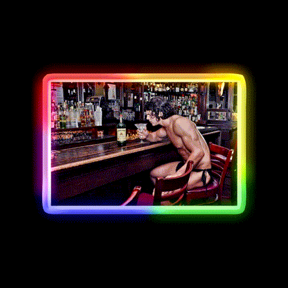 Happy Hour Tarzan Man Cave Bar Led Neon Sign Rgb Color