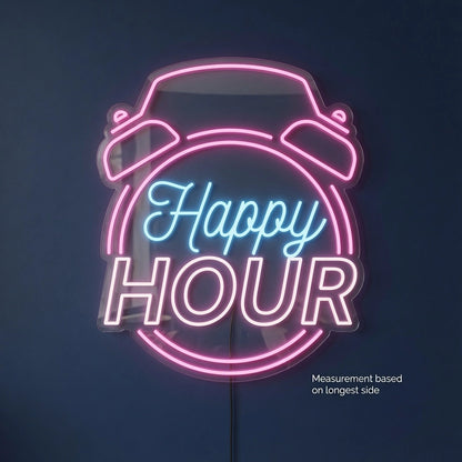 Happy Hour Wall Decor LED Neon Sign Wall Neon Sign - 04 Size Image