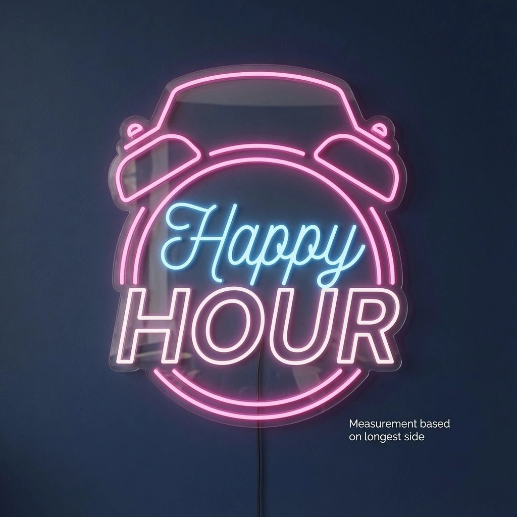 Happy Hour Wall Decor LED Neon Sign Wall Neon Sign - Shineneon