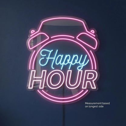 Happy Hour Wall Decor LED Neon Sign Wall Neon Sign - Shineneon