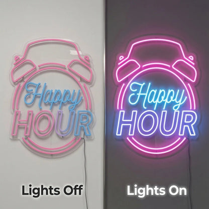Happy Hour Wall Decor LED Neon Sign Wall Neon Sign - Shineneon