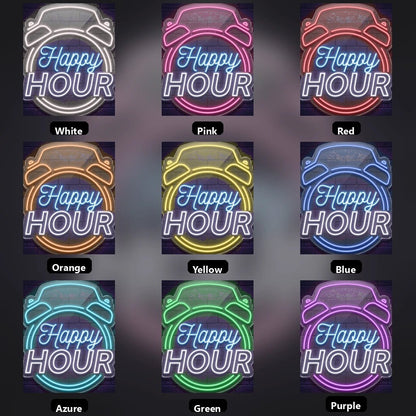Happy Hour Wall Decor LED Neon Sign Wall Neon Sign - Shineneon