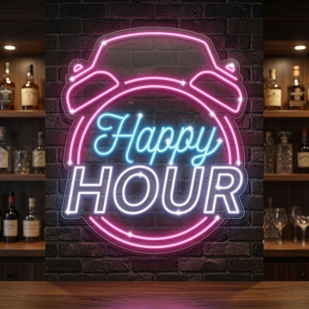 Happy Hour Wall Decor LED Neon Sign Wall Neon Sign - Shineneon