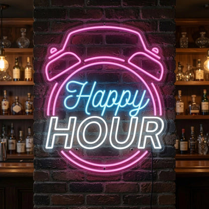 Happy Hour Wall Decor LED Neon Sign Wall Neon Sign - Shineneon