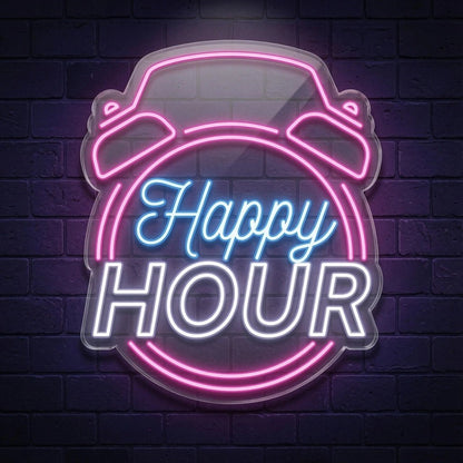 Happy Hour Wall Decor LED Neon Sign Wall Neon Sign - Shineneon