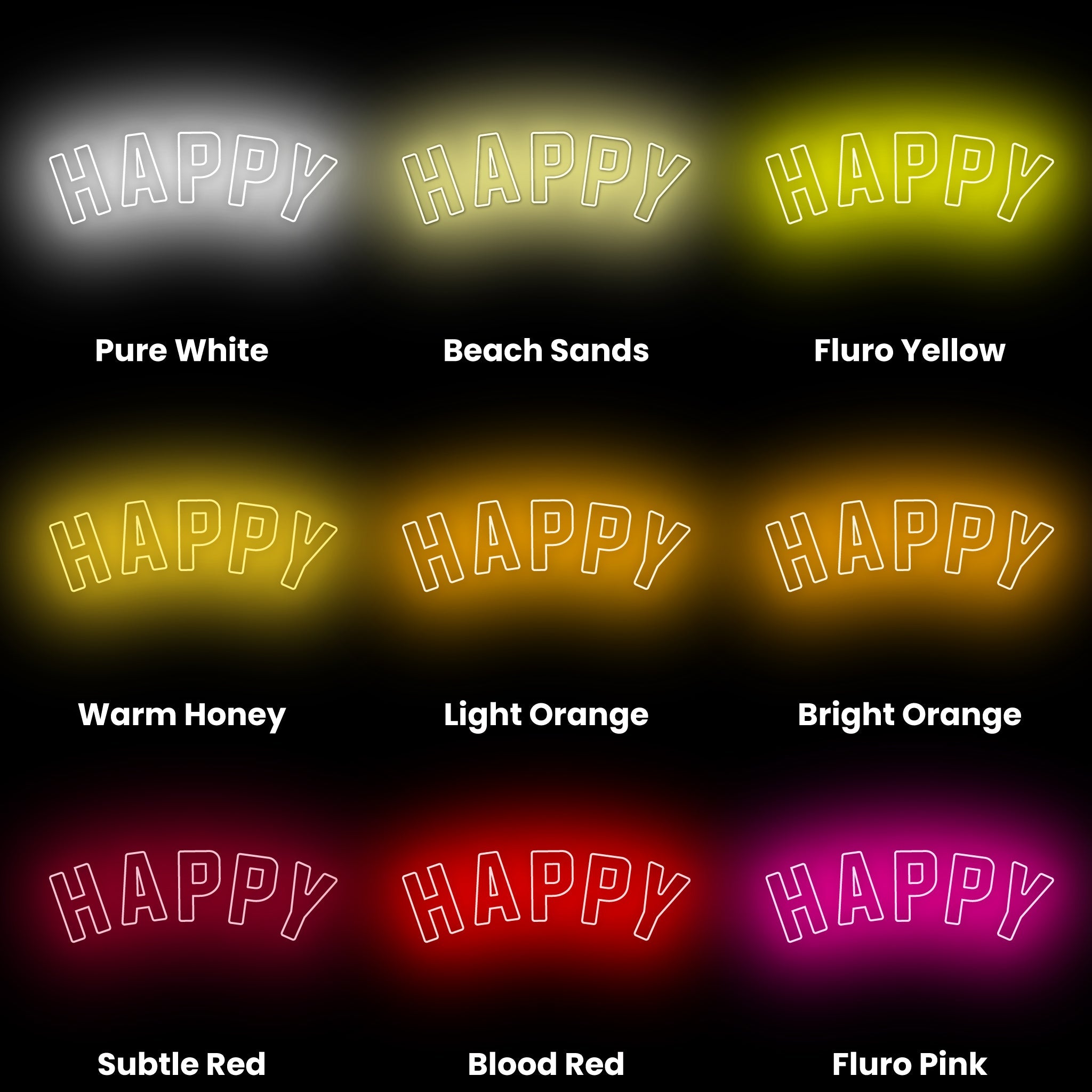 Happy Led Neon Sign | Shineneon