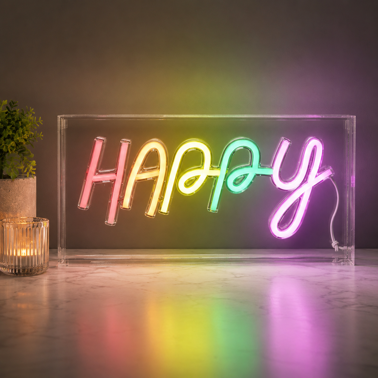 Happy LED Neon Sign Home Decor - Shineneon