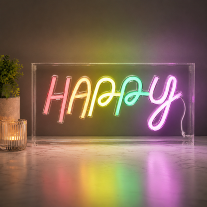 Happy LED Neon Sign Home Decor - Shineneon