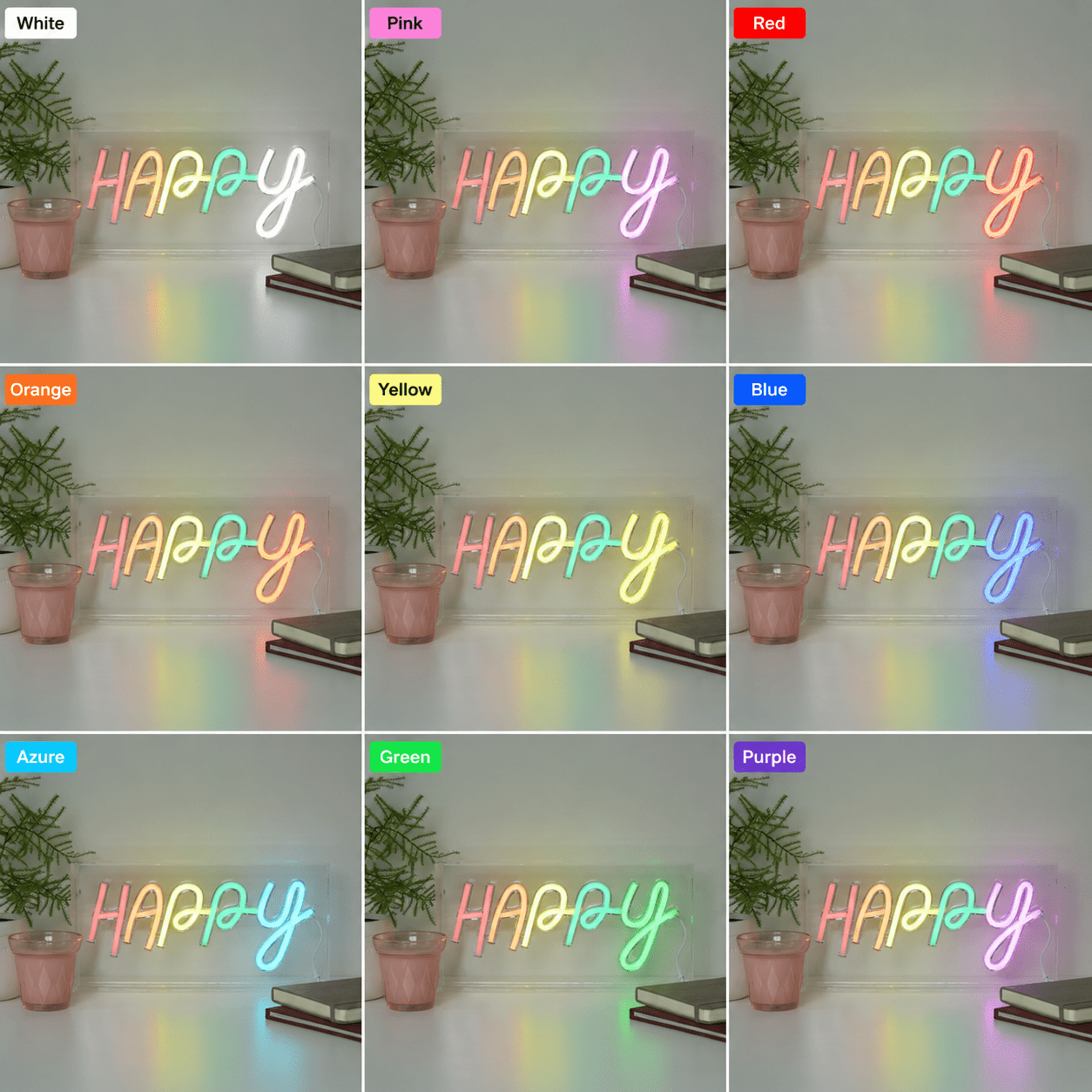 Happy LED Neon Sign Home Decor - Shineneon