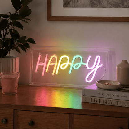 Happy LED Neon Sign Home Decor - Shineneon