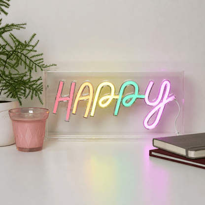 Happy LED Neon Sign Home Decor - Shineneon