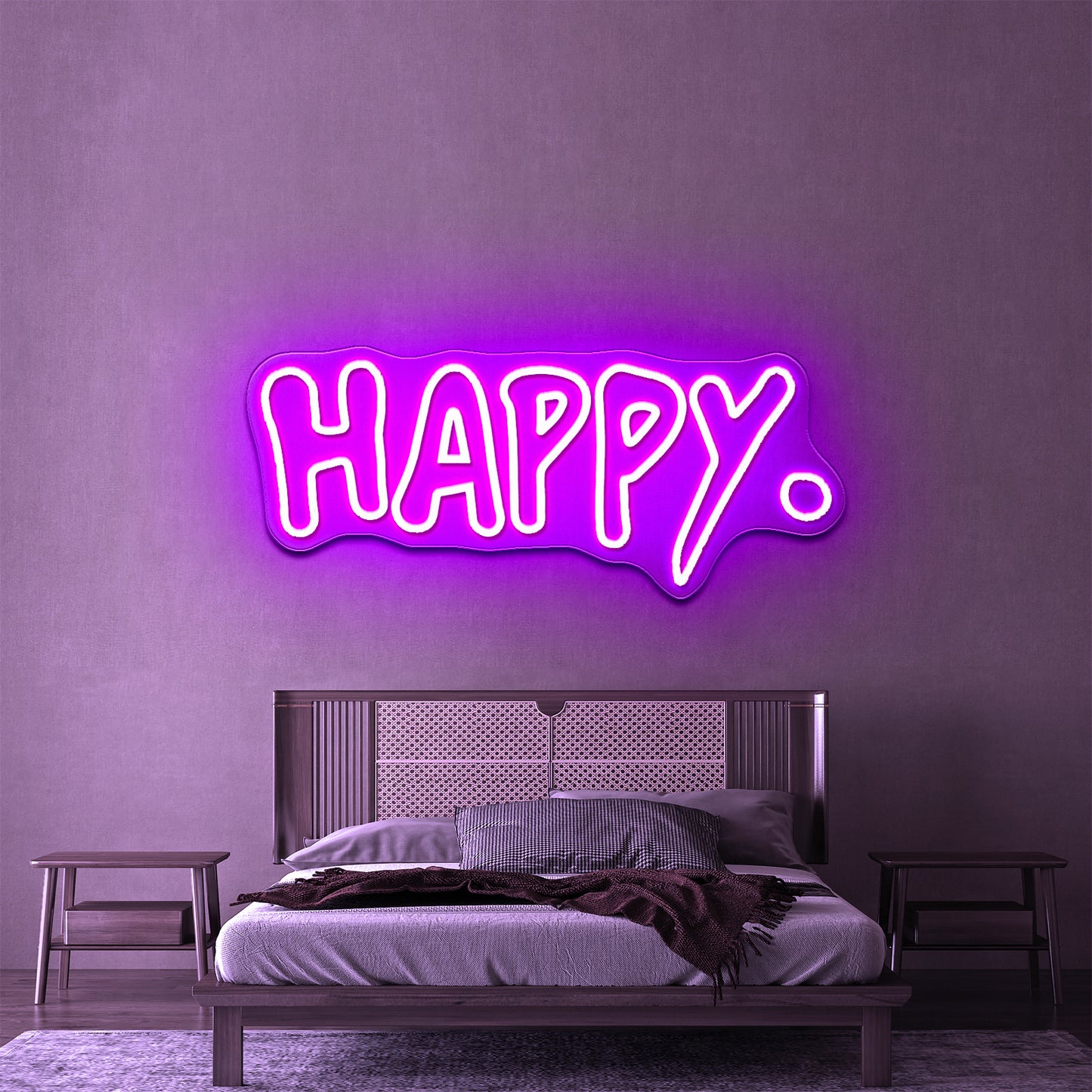 Happy Led Neon Signs For Wall Decor