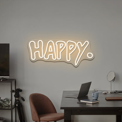 Happy Led Neon Signs For Wall Decor