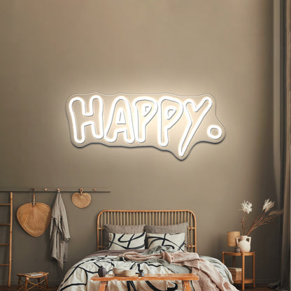 Happy Led Neon Signs For Wall Decor