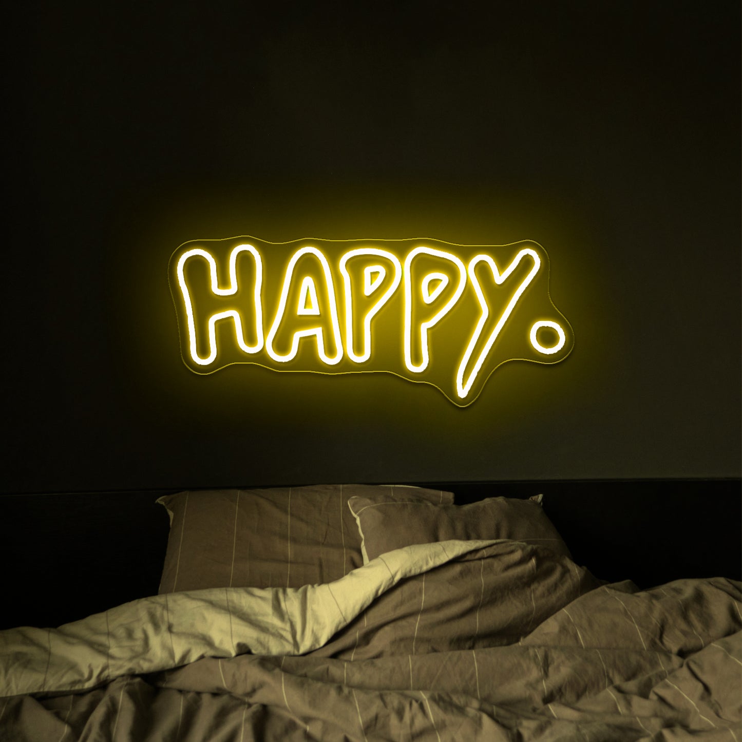 Happy Led Neon Signs For Wall Decor